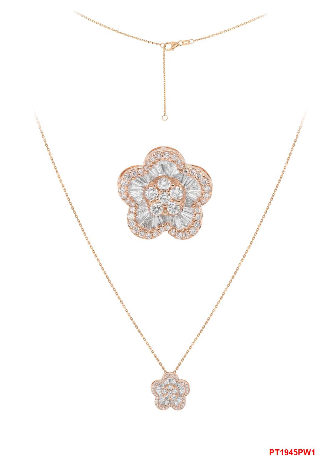 Floral cluster pendant